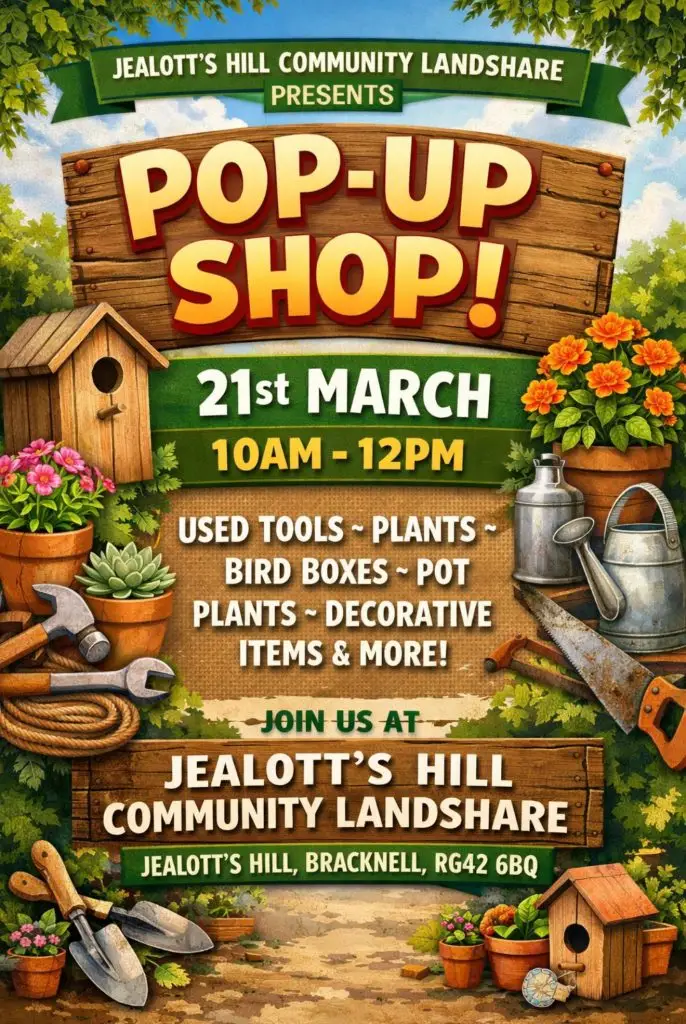 Poster Pop Up Shop 21.03.26 10am -12noon